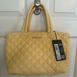 NWT MZ Wallace Small Metro City Tote in Buttercup + Bonus NARS Mini Lip Set